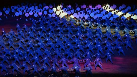 КМУнун 100 студенти III Дүйнөлүк Көчмөндөр оюндарынын ачылыш аземине катышты (сүрөт)