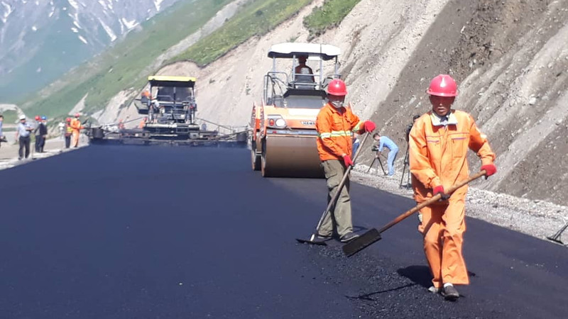 Фото &mdash; Участок дороги Север&mdash;Юг от Казармана до тоннеля почти завершен &mdash; Tazabek