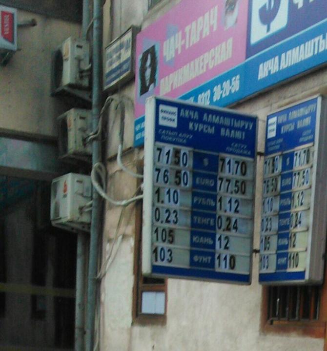Фоторепортаж &mdash; Текущий курс валют на Моссовете &mdash; Tazabek